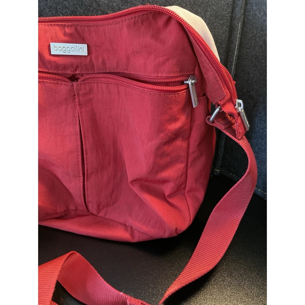Baggallini Horizon Red Crossbody‎ Bag-Travel,Lightweight, Water-Resistant Nylon - Picture 3 of 16
